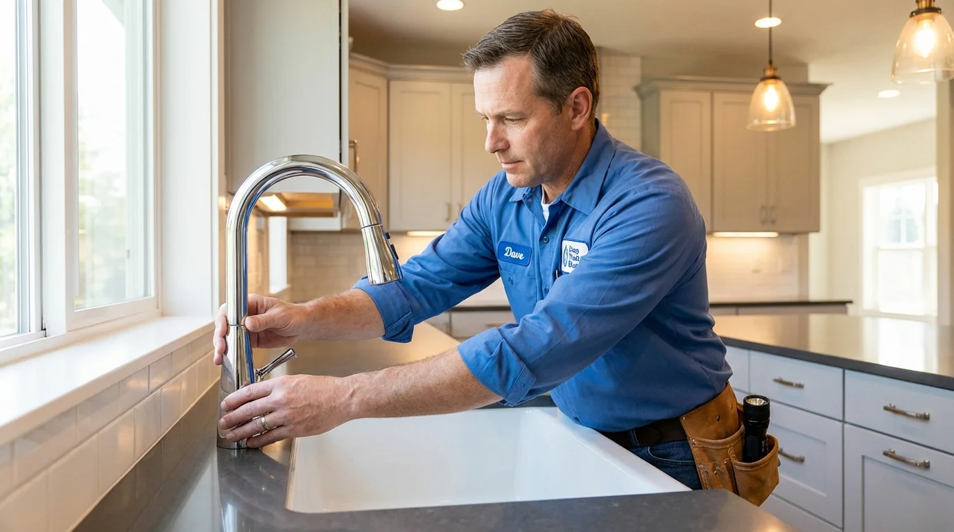 Kitchen faucet installation by Johns Plumbing LLC in Browning