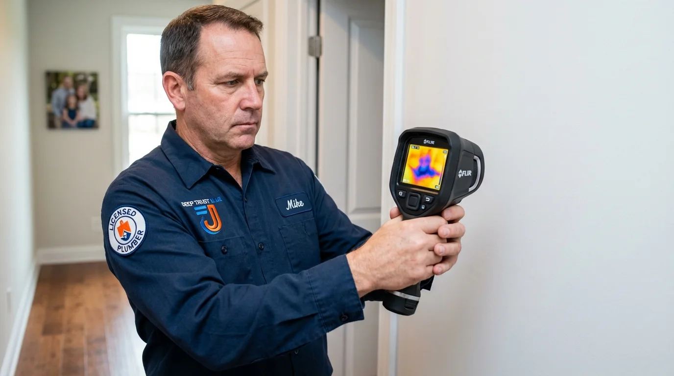 Thermal imaging leak detection by Johns Plumbing LLC in Browning